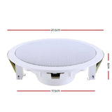 darrahopens Audio & Video > Speakers 2 x 6" In Ceiling Speakers Home 80W Speaker Theatre Stereo Outdoor Multi Room
