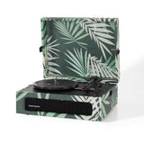Darrahopens Audio & Video > Speakers Crosley Voyager Bluetooth Portable Turntable - Botanical + Bundled HolySmoke Bluetooth Retro Speaker - Black