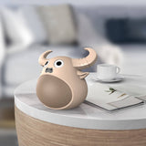 darrahopens Audio & Video > Speakers Fitsmart Bluetooth Animal Face Speaker Portable Wireless Stereo Sound - Khaki