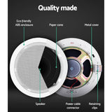 Darrahopens Audio & Video > Speakers Giantz 6 Inch Ceiling Speakers In Wall Speaker Home Audio Stereos Tweeter 4pcs