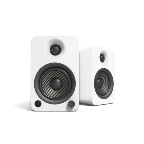 Darrahopens Audio & Video > Speakers Kanto YU4 140W Powered Bookshelf Speakers with Bluetooth and Phono Preamp - Pair, Matte White