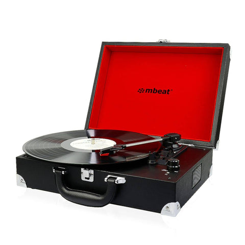 darrahopens Audio & Video > Speakers mbeat Retro Briefcase-styled USB Turntable