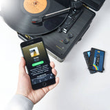darrahopens Audio & Video > Speakers mbeat Uptown Retro Turntable and Cassette Player with Bluetooth Speakers