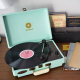 darrahopens Audio & Video > Speakers mbeat Woodstock Tiffany Blue Retro Turntable