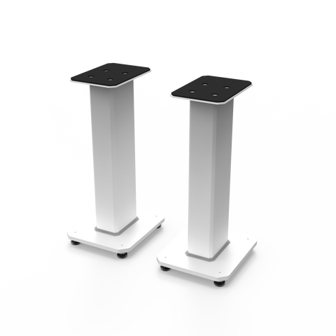 Darrahopens Audio & Video > TV Accessories Kanto SX22W 22" Tall Fillable Speaker Stands with Isolation Feet - Pair, White
