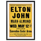 Darrahopens Audio & Video > TV Accessories Wall Art's Elton John - Convention Center - 1971 Large 105cm x 81cm Framed A1 Art Print