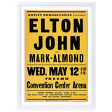 Darrahopens Audio & Video > TV Accessories Wall Art's Elton John - Convention Center - 1971 Large 105cm x 81cm Framed A1 Art Print