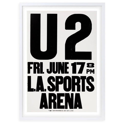 Darrahopens Audio & Video > TV Accessories Wall Art's U2 Large 105cm x 81cm Framed A1 Art Print