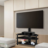 darrahopens Audio & Video > TV Acessories Artiss 3 Tier Floor TV Stand with Bracket Shelf Mount