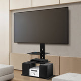 darrahopens Audio & Video > TV Acessories Artiss Floor TV Stand Bracket Mount Swivel Height Adjustable 32 to 70 Inch Black