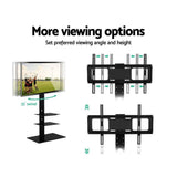 darrahopens Audio & Video > TV Acessories Artiss Floor TV Stand Bracket Mount Swivel Height Adjustable 32 to 70 Inch Black
