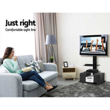 darrahopens Audio & Video > TV Acessories Artiss Floor TV Stand Bracket Mount Swivel Height Adjustable 32 to 70 Inch Black