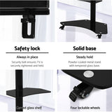 darrahopens Audio & Video > TV Acessories Artiss Floor TV Stand Brakcket Mount Swivel Height Adjustable 32 to 70 Inch Black