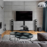 darrahopens Audio & Video > TV Acessories Artiss Floor TV Stand with Bracket Shelf Mount