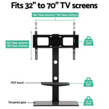 darrahopens Audio & Video > TV Acessories Artiss Floor TV Stand with Bracket Shelf Mount