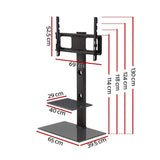 darrahopens Audio & Video > TV Acessories Artiss Floor TV Stand with Bracket Shelf Mount