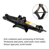 darrahopens Auto Accessories > Auto Accessories Others 2 Ton Scissor Jack Car Van Wind Up Tyre Lift Chrome Crank Handle Emergency Tool