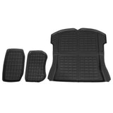 Darrahopens Auto Accessories > Auto Accessories Others 3PCS Car Rear Front Cargo Trunk Toolbox Luggage Rubber Mats for Tesla Model 3 2021-2022