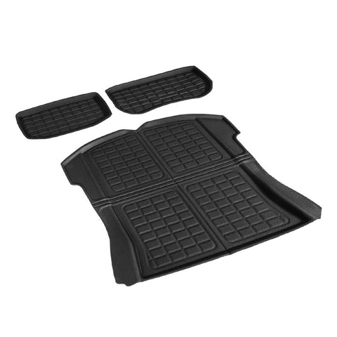Darrahopens Auto Accessories > Auto Accessories Others 3PCS Car Rear Front Cargo Trunk Toolbox Luggage Rubber Mats for Tesla Model 3 2021-2022