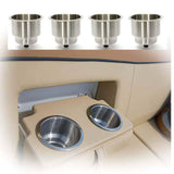 darrahopens Auto Accessories > Auto Accessories Others 4PCS Stainless Drink Cup Holder Insert for Boat/Car/Truck RV/Camper/Yacht/Sofa