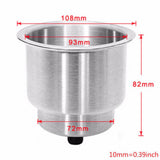 darrahopens Auto Accessories > Auto Accessories Others 4PCS Stainless Drink Cup Holder Insert for Boat/Car/Truck RV/Camper/Yacht/Sofa
