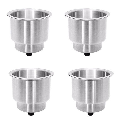 darrahopens Auto Accessories > Auto Accessories Others 4PCS Stainless Drink Cup Holder Insert for Boat/Car/Truck RV/Camper/Yacht/Sofa