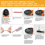 Darrahopens Auto Accessories > Auto Accessories Others 600PCS Deutsch DT Connector Plug Kit With Genuine Deutsch Crimp Tool Auto Marine