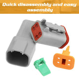 Darrahopens Auto Accessories > Auto Accessories Others 600PCS Deutsch DT Connector Plug Kit With Genuine Deutsch Crimp Tool Auto Marine