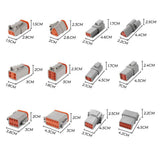 Darrahopens Auto Accessories > Auto Accessories Others 600PCS Deutsch DT Connector Plug Kit With Genuine Deutsch Crimp Tool Auto Marine