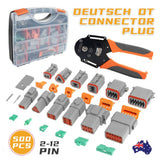 Darrahopens Auto Accessories > Auto Accessories Others 600PCS Deutsch DT Connector Plug Kit With Genuine Deutsch Crimp Tool Auto Marine