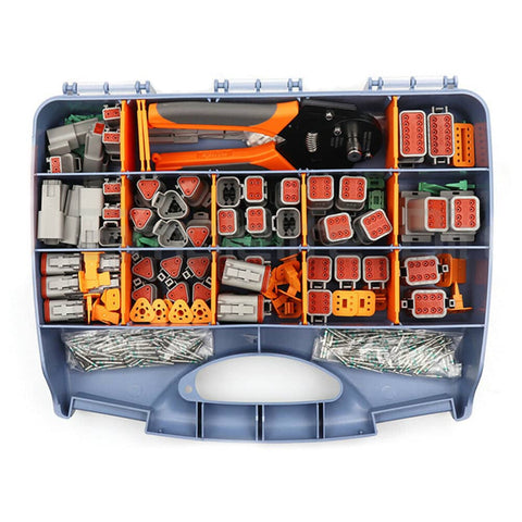 Darrahopens Auto Accessories > Auto Accessories Others 600PCS Deutsch DT Connector Plug Kit With Genuine Deutsch Crimp Tool Auto Marine