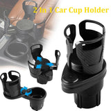 Darrahopens Auto Accessories > Auto Accessories Others Adjustable 2in1 Car Seat Cup Holder Bottle Drink Coffee Storage Water Bottle AU