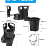 Darrahopens Auto Accessories > Auto Accessories Others Adjustable 2in1 Car Seat Cup Holder Bottle Drink Coffee Storage Water Bottle AU
