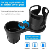 Darrahopens Auto Accessories > Auto Accessories Others Adjustable 2in1 Car Seat Cup Holder Bottle Drink Coffee Storage Water Bottle AU