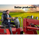 darrahopens Auto Accessories > Auto Accessories Others Giantz Adjustbale Tractor Seat with Suspension - Black