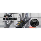 darrahopens Auto Accessories > Auto Accessories Others Giantz Adjustbale Tractor Seat with Suspension - Black