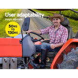 darrahopens Auto Accessories > Auto Accessories Others Giantz Adjustbale Tractor Seat with Suspension - Black