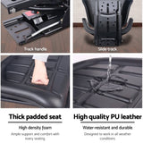 darrahopens Auto Accessories > Auto Accessories Others Giantz PU Leather Tractor Seat - Black