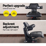 darrahopens Auto Accessories > Auto Accessories Others Giantz PU Leather Tractor Seat - Black