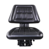 darrahopens Auto Accessories > Auto Accessories Others Giantz PU Leather Tractor Seat with Sliding Track - Black