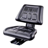 darrahopens Auto Accessories > Auto Accessories Others Giantz PU Leather Tractor Seat with Sliding Track - Black