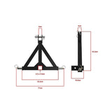 darrahopens Auto Accessories > Auto Accessories Others Heavy Duty Steel 3 Point 2" Trailer Hitch Receiver Tow Drawbar For Cat 1 Tractor