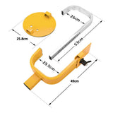 Darrahopens Auto Accessories > Auto Accessories Others Heavy Duty Wheel Defender Lock Clamp Tyre Lock 13" 14" 15" Car Caravan Trailer