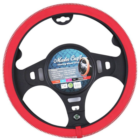 darrahopens Auto Accessories > Auto Accessories Others Mastercraft Steering Wheel Cover - Red