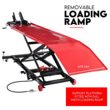 Darrahopens Auto Accessories > Auto Accessories Others Motorcycle Lift 500kg Table Hydraulic Air Bike Jack Mechanic Stand Hoist Lifter