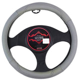 darrahopens Auto Accessories > Auto Accessories Others Oklahoma Steering Wheel Cover - Grey [Leather]
