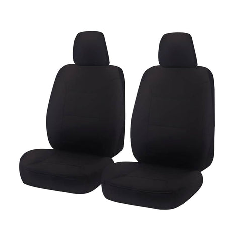 darrahopens Auto Accessories > Auto Accessories Others Seat Covers for ISUZU D-MAX 06/2012 - 06/2020 DUAL CAB CHASSIS UTILITY FRONT 2X BUCKETS BLACK CHALLENGER