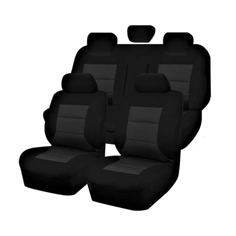 darrahopens Auto Accessories > Auto Accessories Others Seat Covers for ISUZU D-MAX 06/2012 - 06/2020 ON DUAL CAB CHASSIS UTILITY FR BLACK PREMIUM