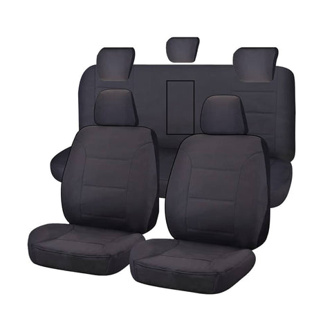 darrahopens Auto Accessories > Auto Accessories Others Seat Covers for ISUZU D-MAX 06/2012 - ON DUAL CAB CHASSIS UTILITY FR CHARCOAL ALL TERRAIN