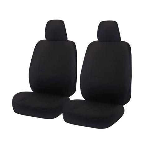 darrahopens Auto Accessories > Auto Accessories Others Seat Covers for ISUZU D-MAX 06/2012 - ON DUAL CAB CHASSIS UTILITY FRONT 2X BUCKETS BLACK ALL TERRAIN